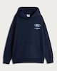 image 4 of Ford Mustang GTD Cotton Rich Hoodie in Navy
