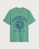 image 4 of F&F Pure Cotton Brooklyn New York City T-Shirt in Green