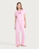 image 2 of F&F Pure Cotton Heart Print Pyjama Bottoms in Pink