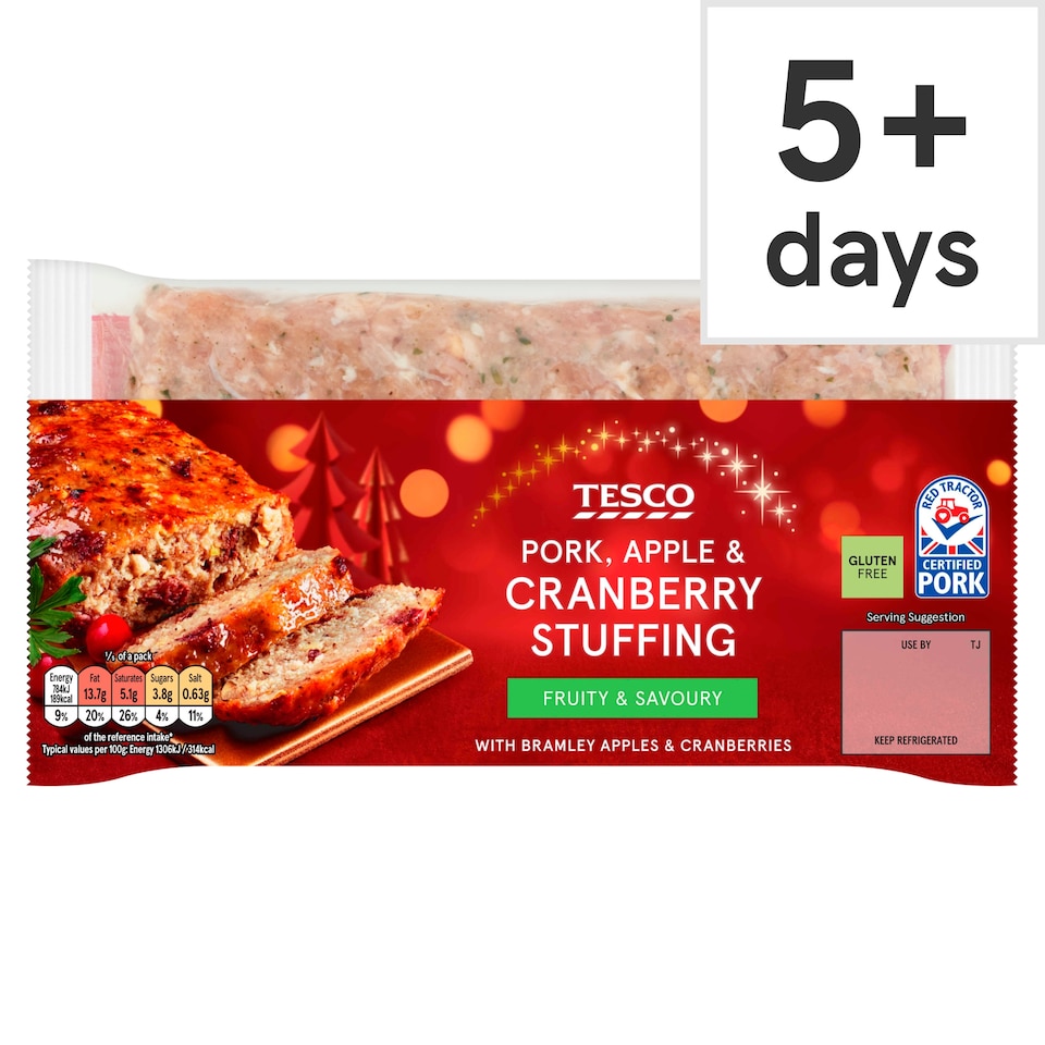 Tesco Pork, Apple & Cranberry Stuffing 400G