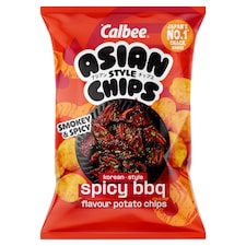 Calbee Asian Style Chips Korean Spicy BBQ Flavour Potato Chips 130g