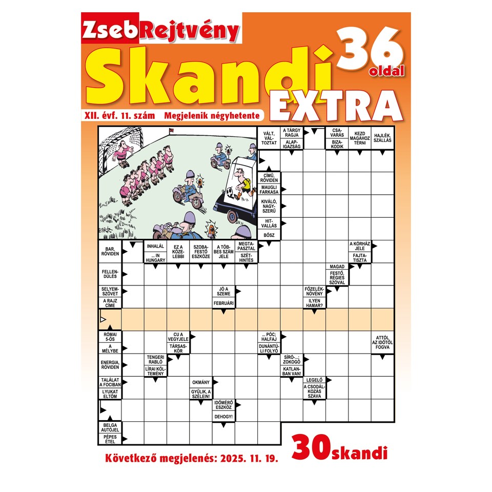 Zsebrejtvény Skandi Extra
