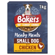 Bakers Meaty Meals Small Dog Chicken 1Kg