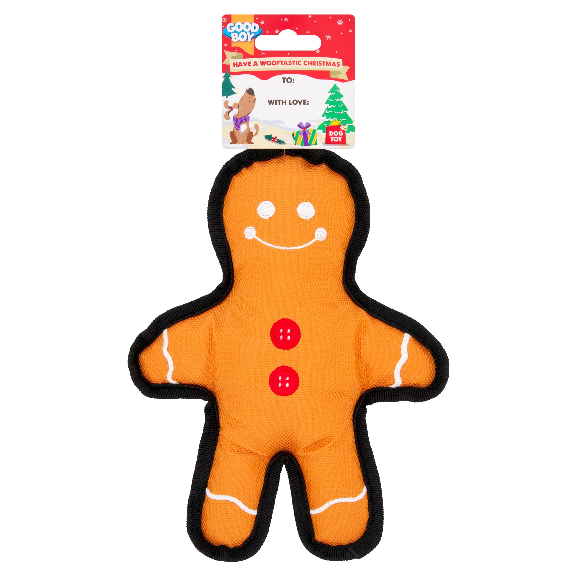 Good Boy Gingerbread Man Dog Toy - Tesco Groceries