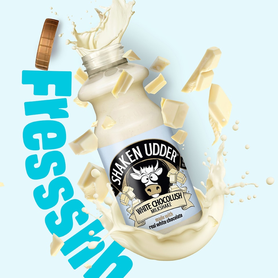 image 1 of Shaken Udder White Choc Milkshake 330ml