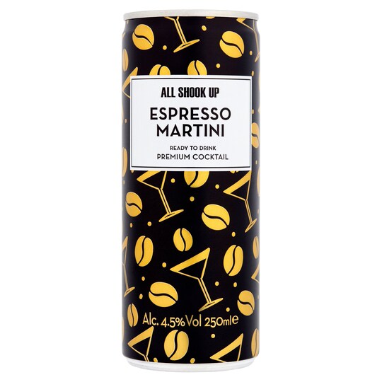 All Shook Up Espresso Martini 250Ml Tesco Groceries