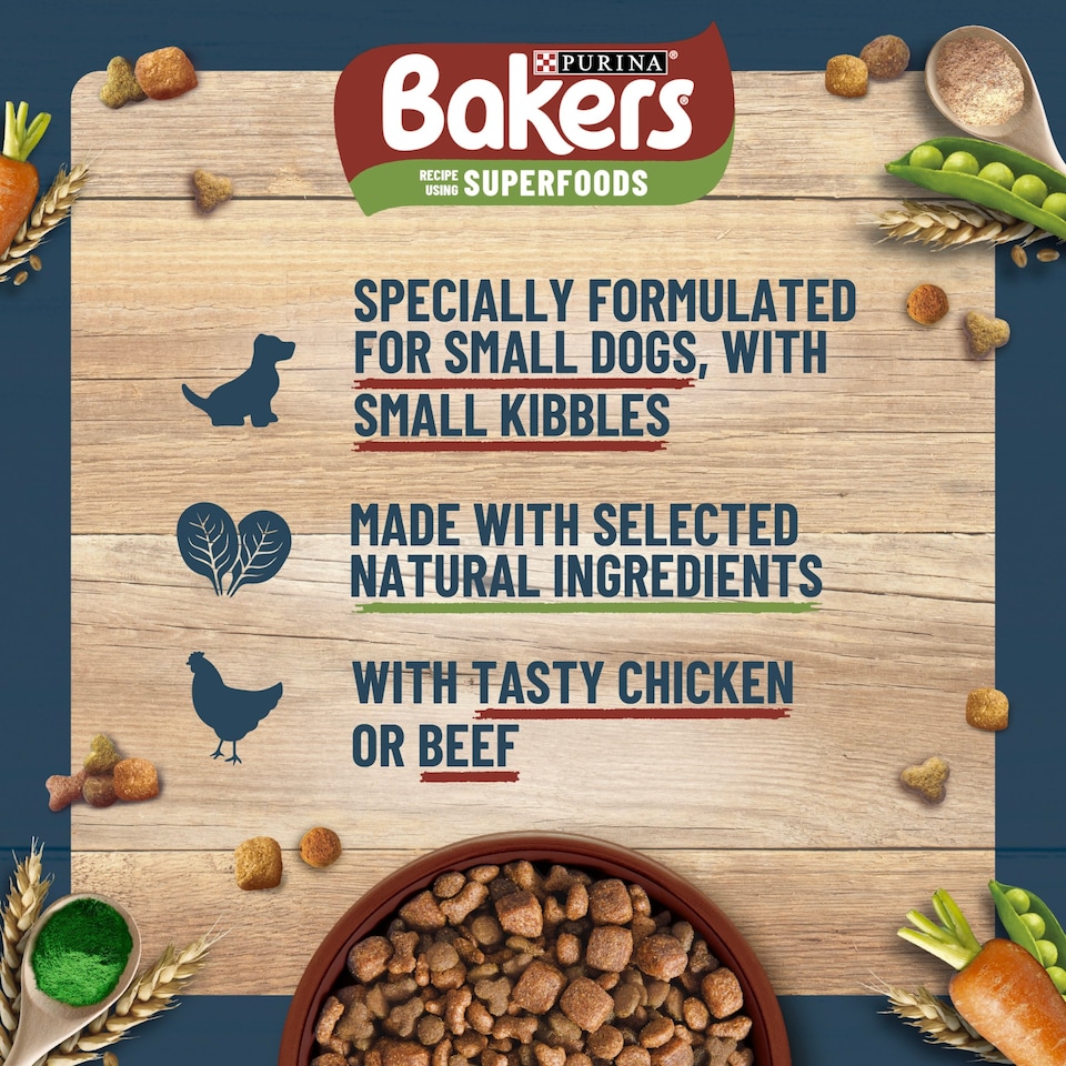 image 1 of Bakers Small Dog Food Chicken & Vegetables 1.1Kg