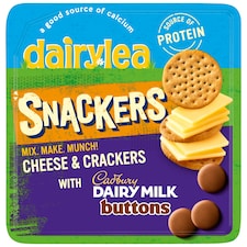 Dairylea Snackers Cheese & Crackers With Cadbury's Dairy Milk Buttons 57.5g