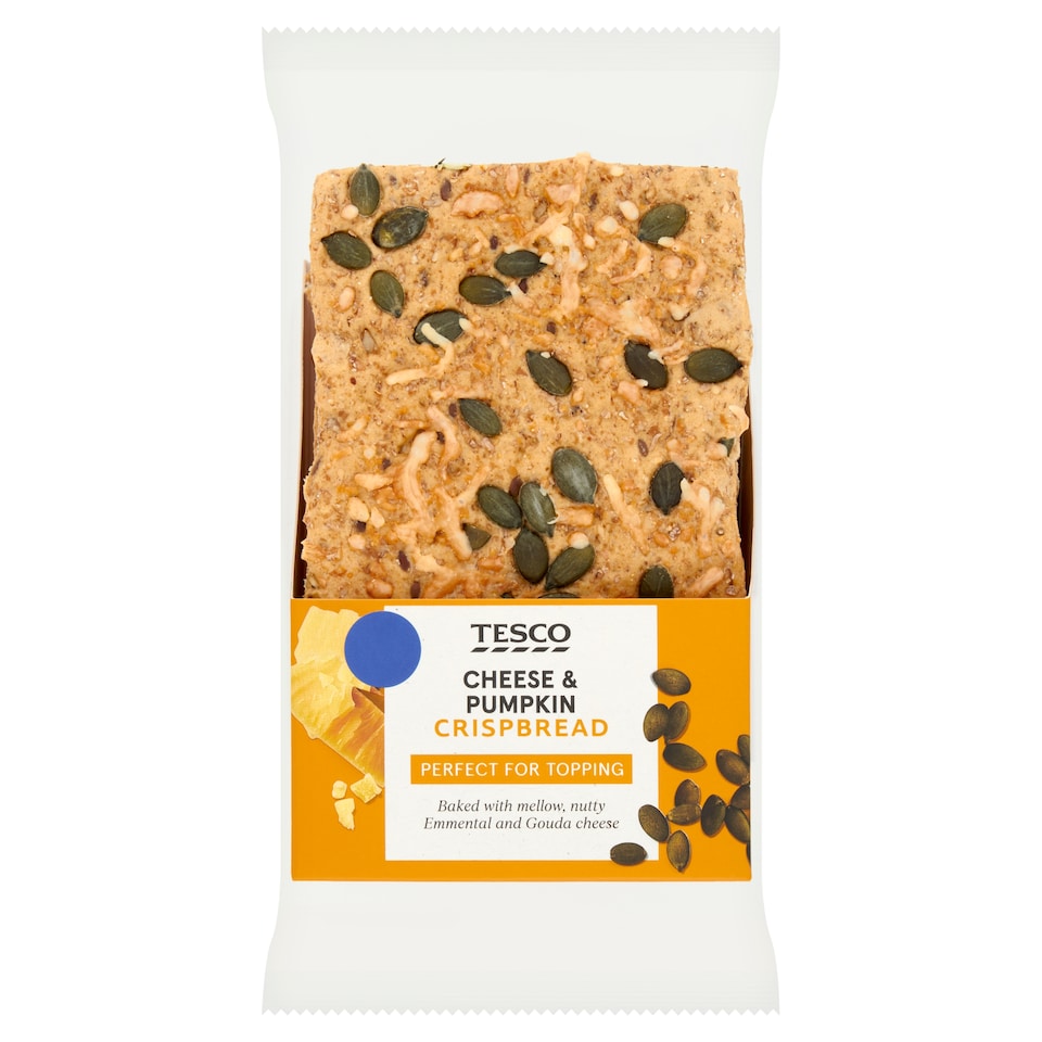 Tesco Cheese & Pumpkin Sourdough Crispbread 180g