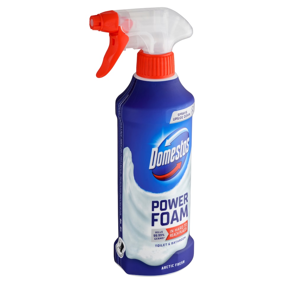 image 1 of Domestos Power Foam Arctic Fresh Toilet & Bathroom Cleaning Foam 435 ml