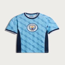Manchester City Logo Short Sleeved T-Shirt in Blue