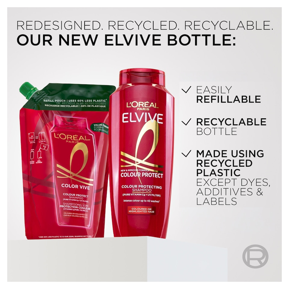 image 1 of L’Oreal Elvive Colour Protect Shampoo 700ml