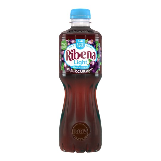 Ribena Blackcurrant Really Light 500Ml Bottle