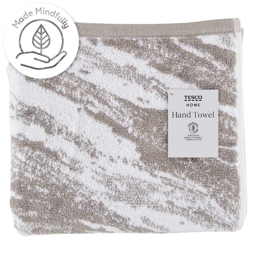 Tesco Home Marble Grey kéztörlő 50 cm x 90 cm