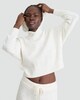 image 1 of The F&F Edit Cable Knit Pyjama Hoodie in Cream