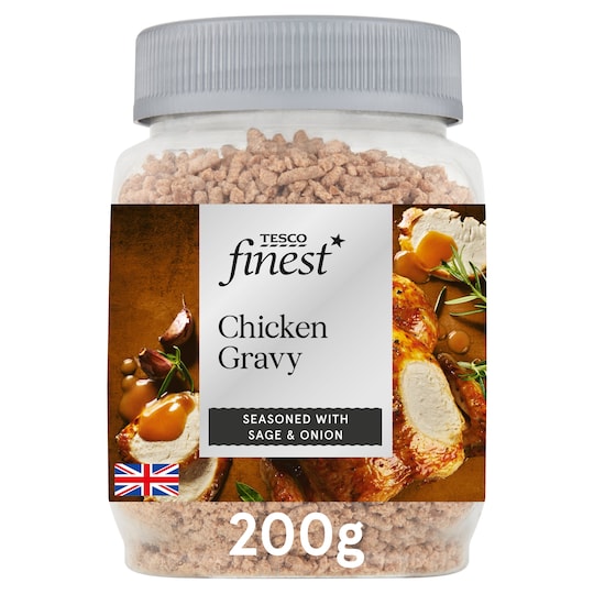 Tesco Finest British Chicken Sage & Onion Gravy Granules 200G Tesco