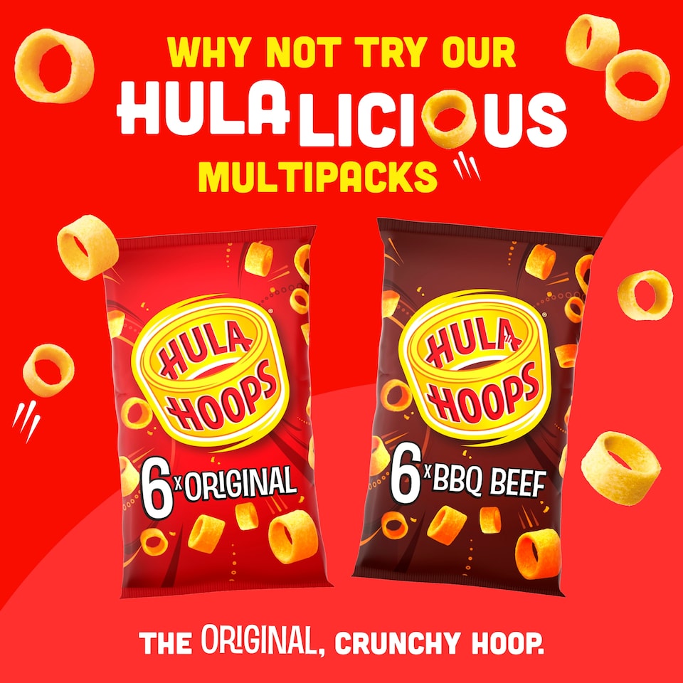 image 1 of Hula Hoops Puft Salted Multipack Crisps 6x15g