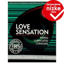 Love Sensation Ribbed prezervatívy 3 ks