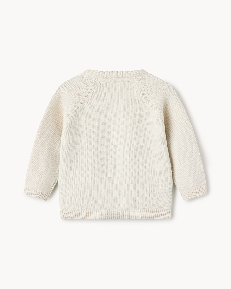 image 1 of F&F Pure Cotton Woodland Jumper in Neutral