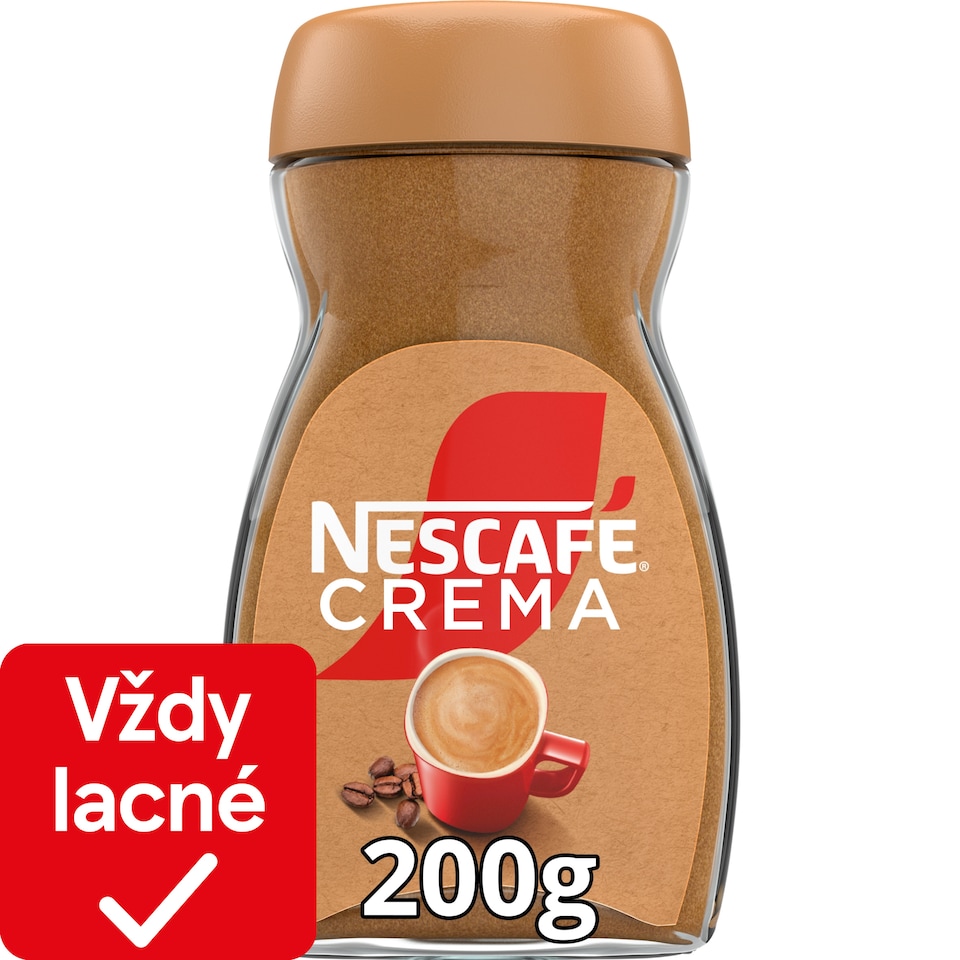NESCAFÉ CREMA Extra bohatá pena, instantná káva, 200 g
