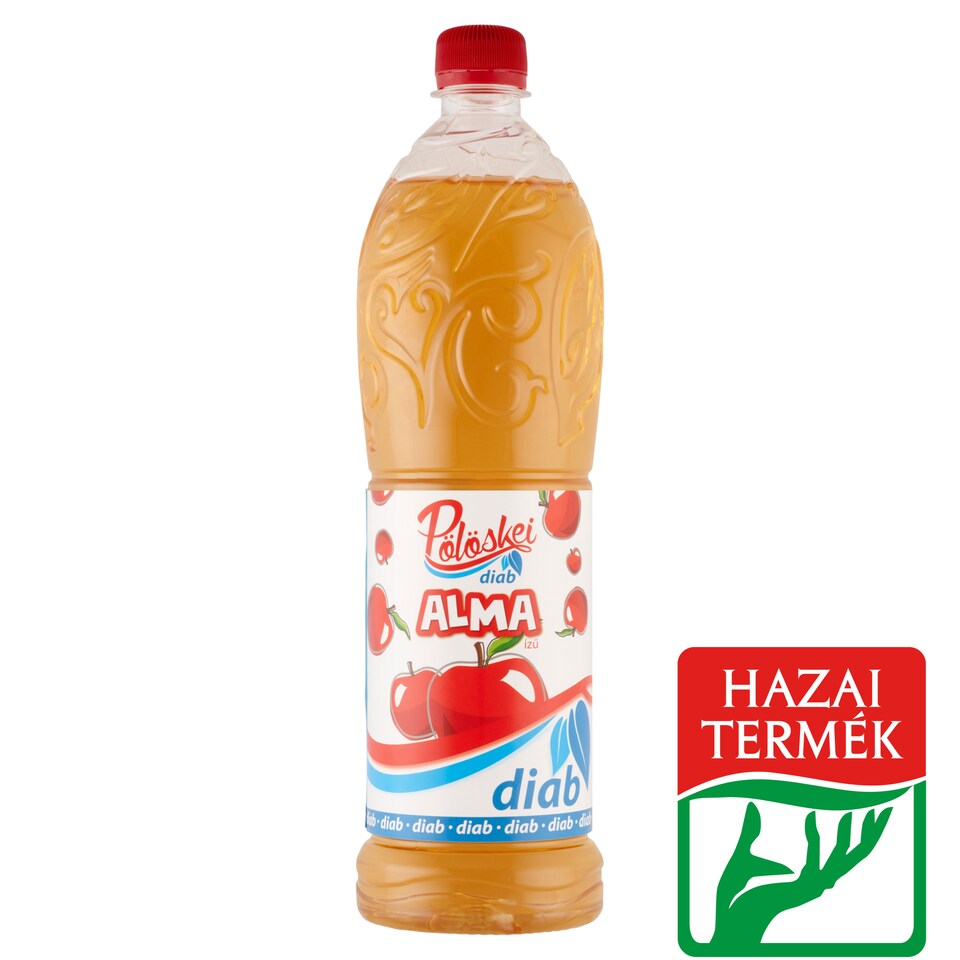 Pölöskei Diab Apple Flavored Syrup with Sweeteners 1 l