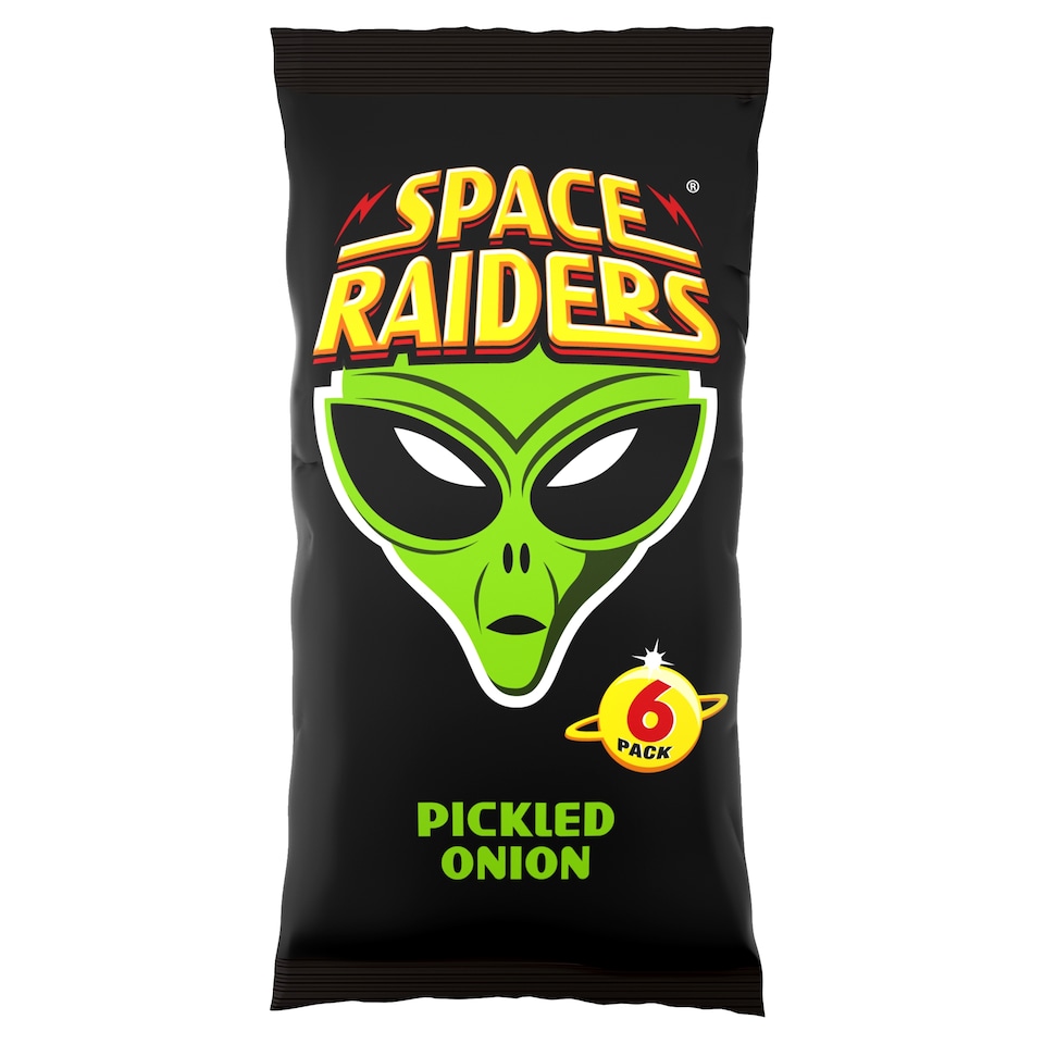 image 1 of Space Raiders Pickled Onion Multipack Crisps 6x13g