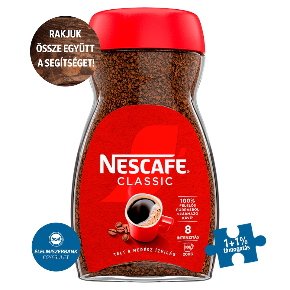 Nescafé Classic azonnal oldódó kávé 200 g