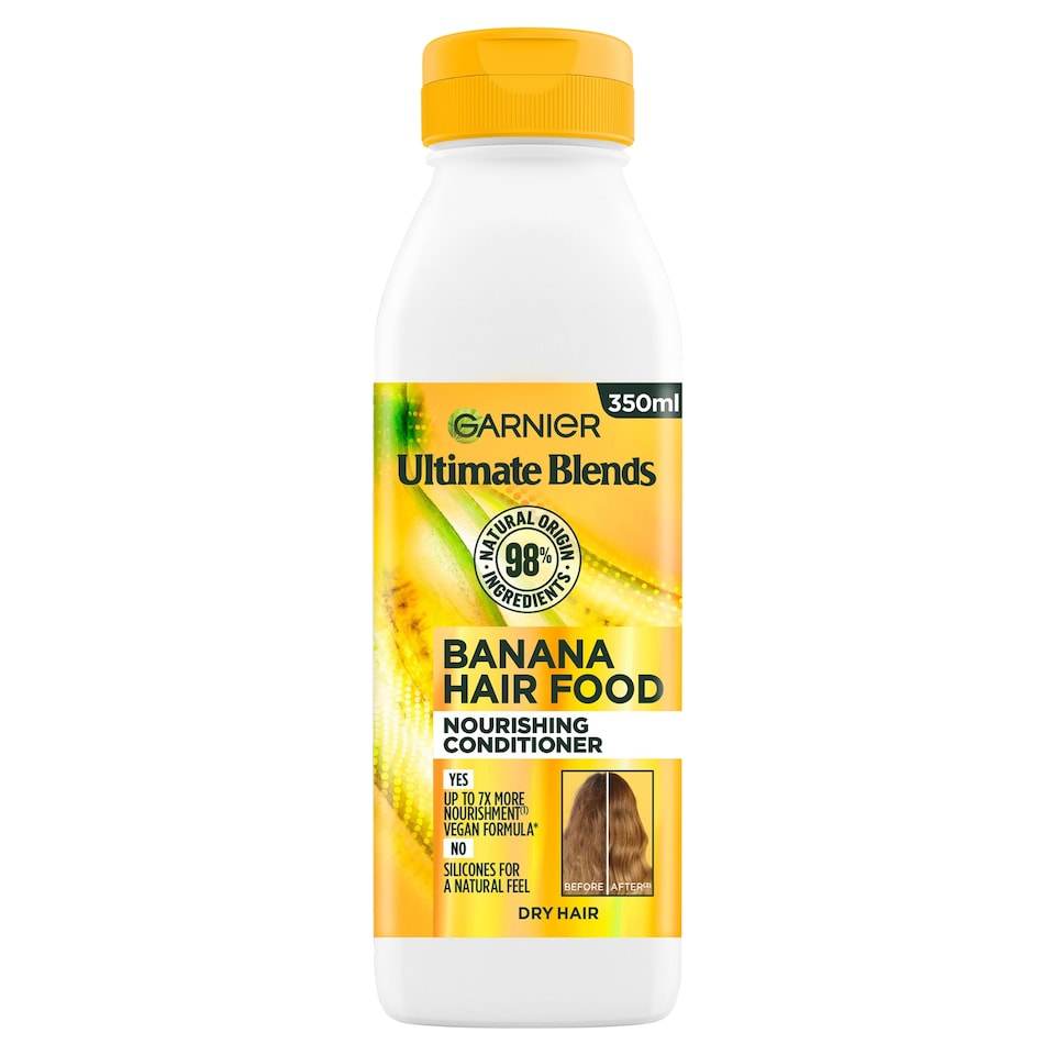 image 1 of Garnier Ultimate Blends Nourishing Conditioner - Banana Hair Food 350ml