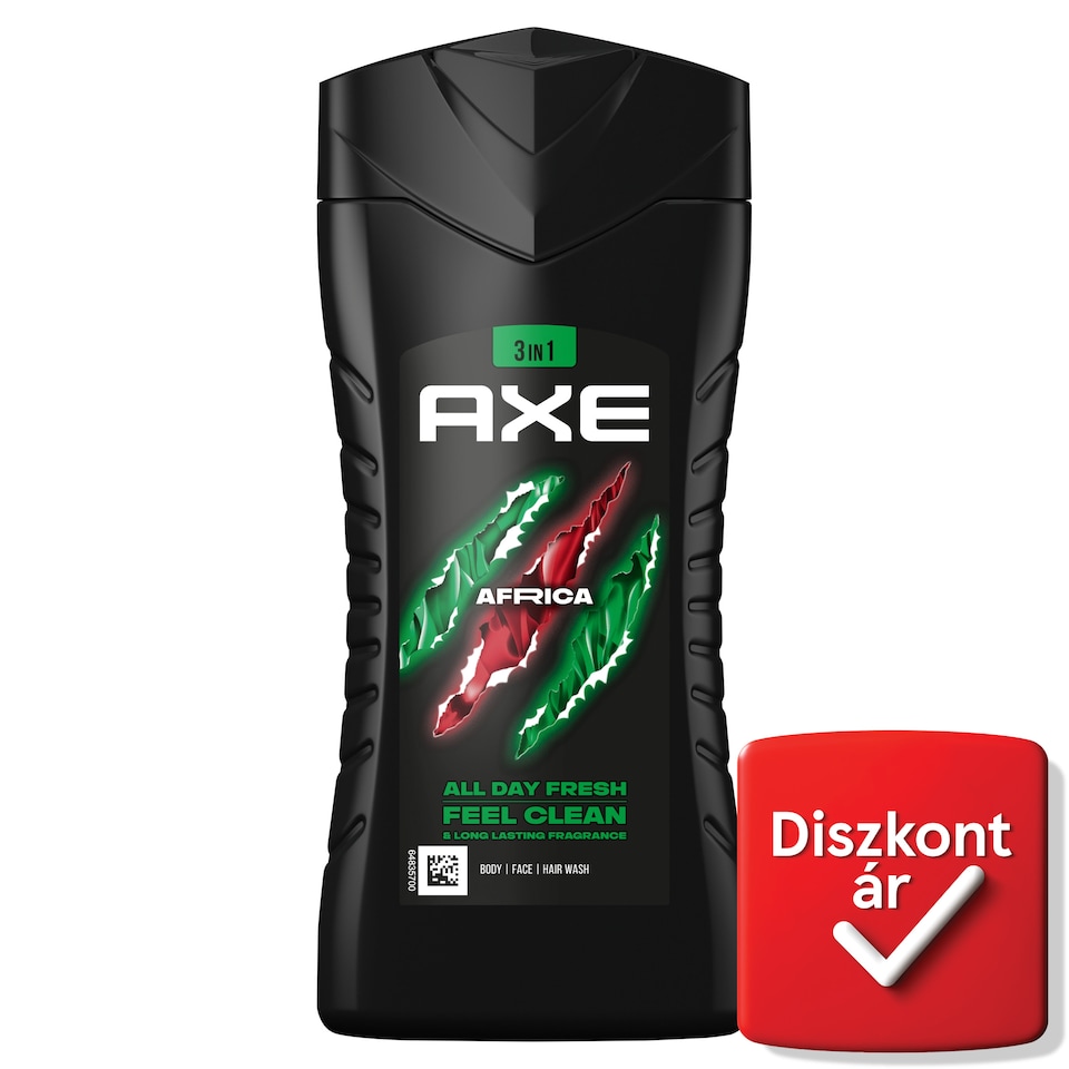AXE Africa 3 in 1 tusfürdő testre, arcra, hajra 250 ml