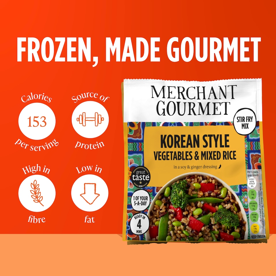 image 1 of Merchant Gourmet Korean -Style Vegetable & Mixed Grains 400G