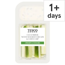 Tesco Cucumber With Soured Cream & Chive Dip 120g