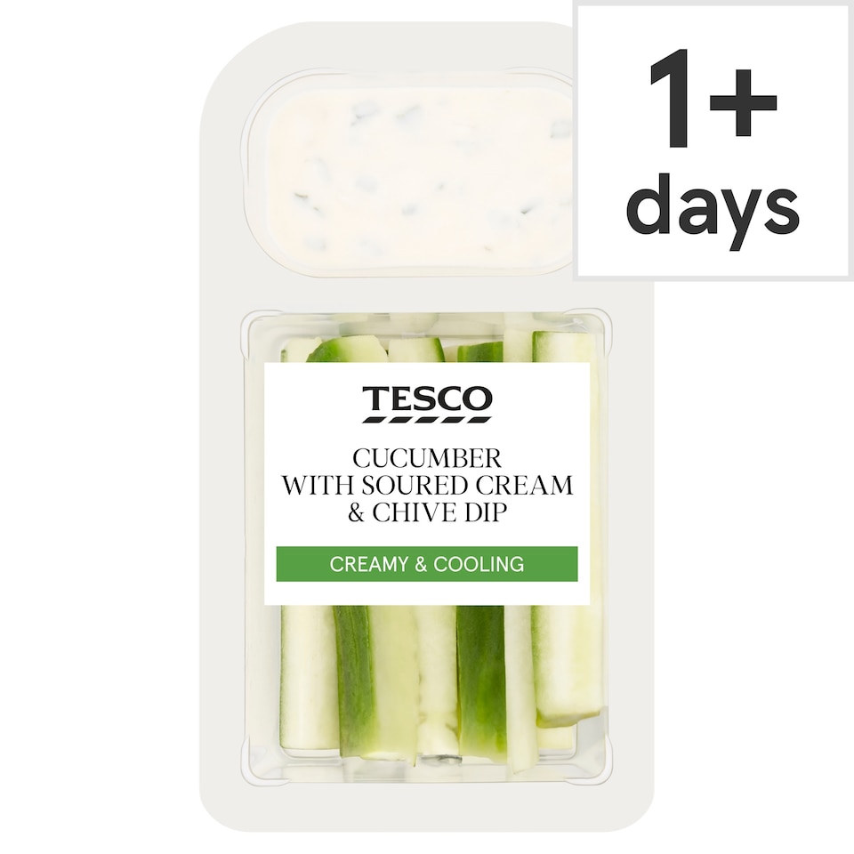 Tesco Cucumber With Soured Cream & Chive Dip 120g