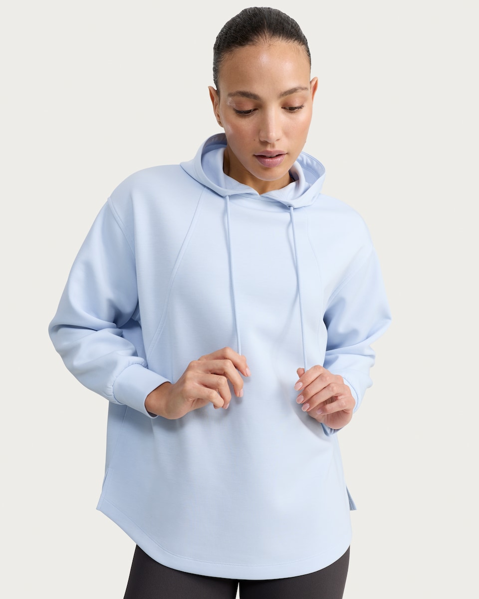 image 1 of F&F Active EVERYHOUR Drawstring Hoodie in Blue