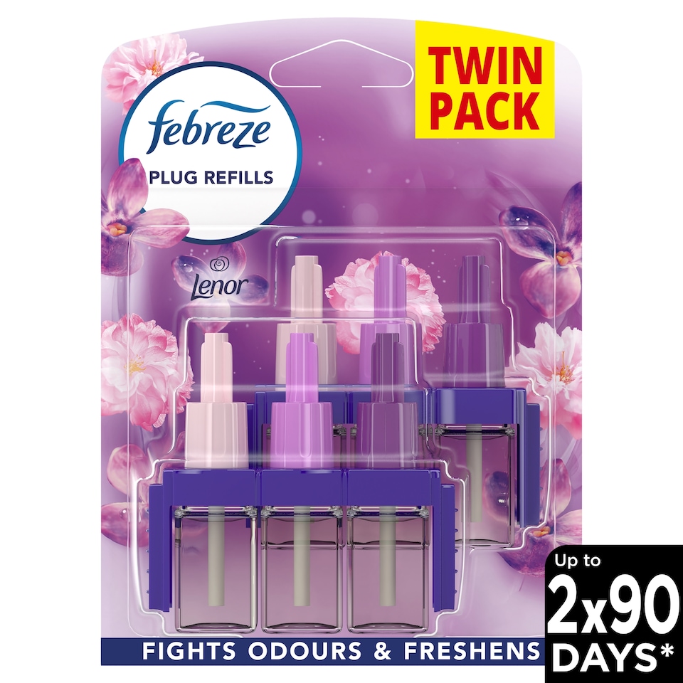 image 1 of Febreze 3 Volution Refills Exotic Bloom Twin Pack 2 x 20ml