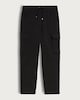 image 5 of F&F Ultra Comfort Cuffed Cargo Trousers in Black
