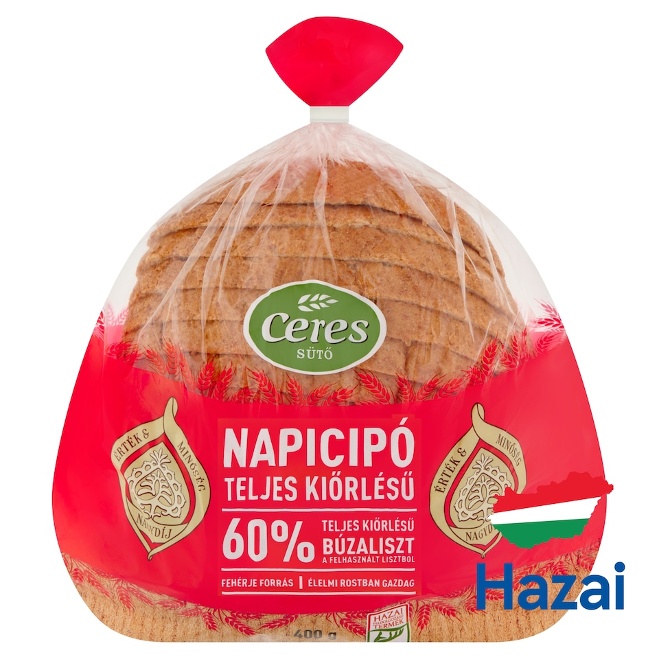 Ceres Napicipó teljes kiőrlésű kenyér 400 g 1. kép