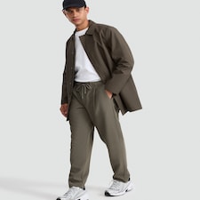 The F&F Edit Comfort Stretch Drawstring Chino Trousers in Khaki