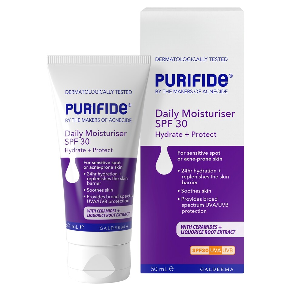 image 1 of Purifide Daily Moisturiser Spf 30 50Ml