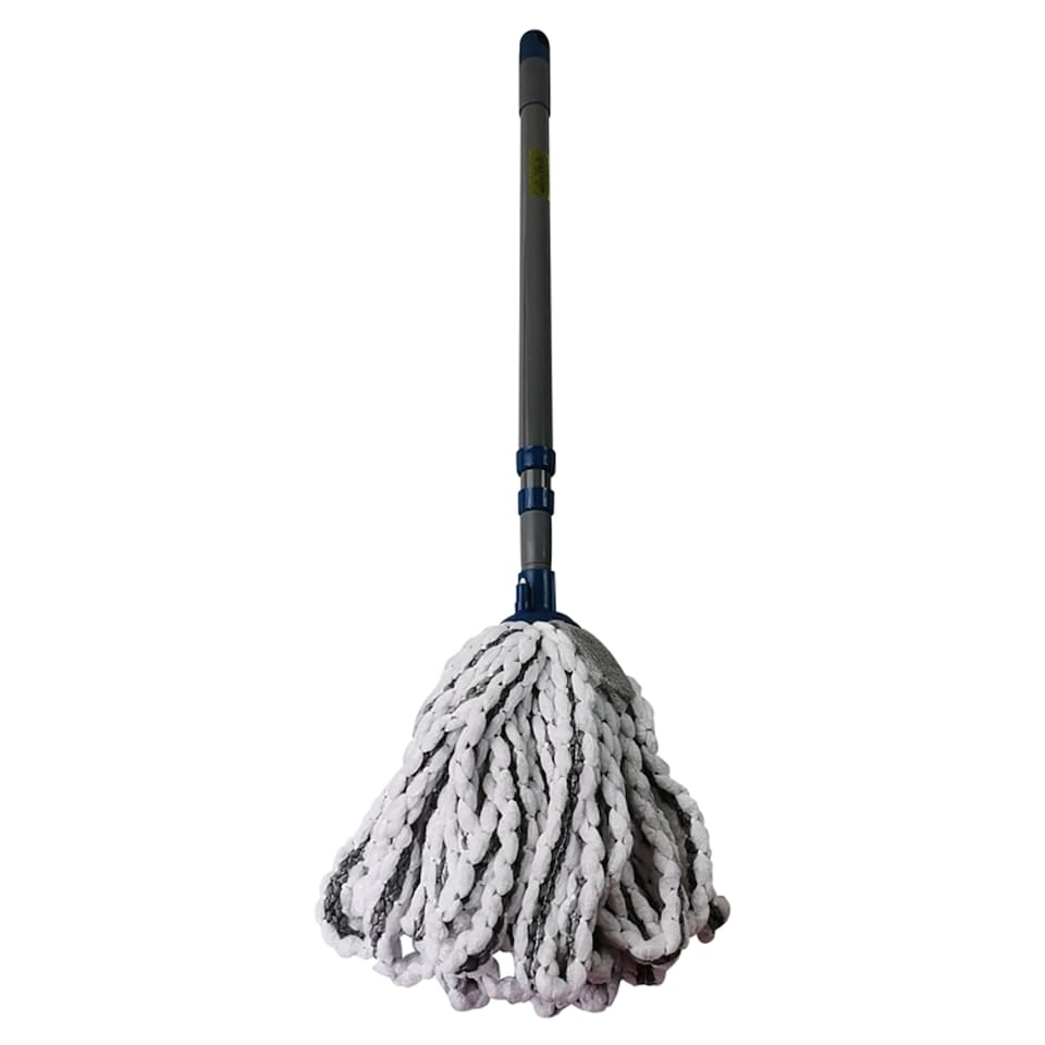 Tesco Microfibre Mop Blue Grey