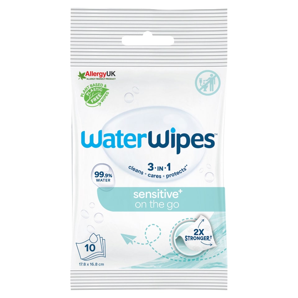 image 1 of WaterWipes On The Go Wipes 10 Pack