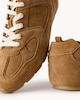 image 3 of F&F Leather Lace Up Trainers in Tan