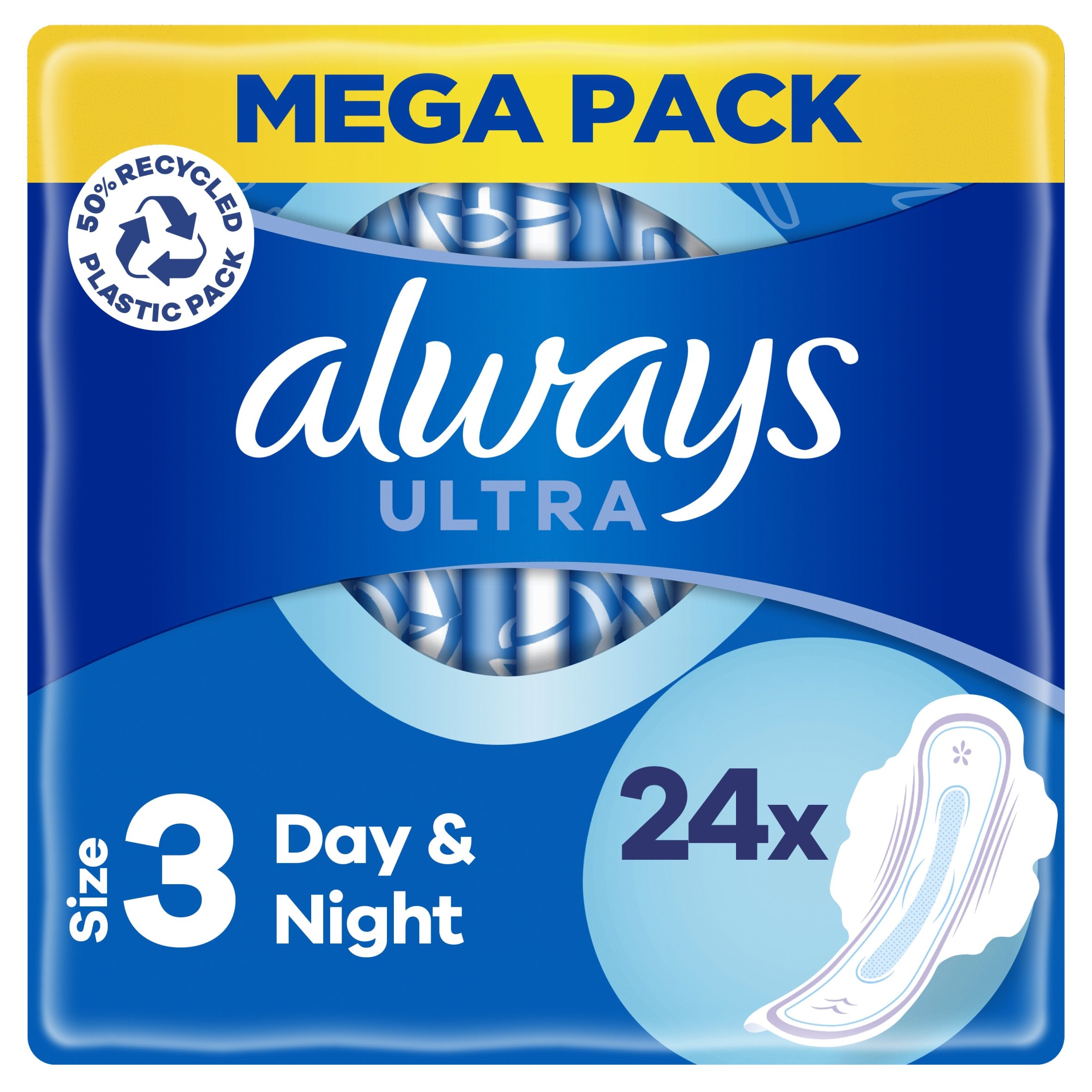 Sanitary Towels With Wings 24 Pack 