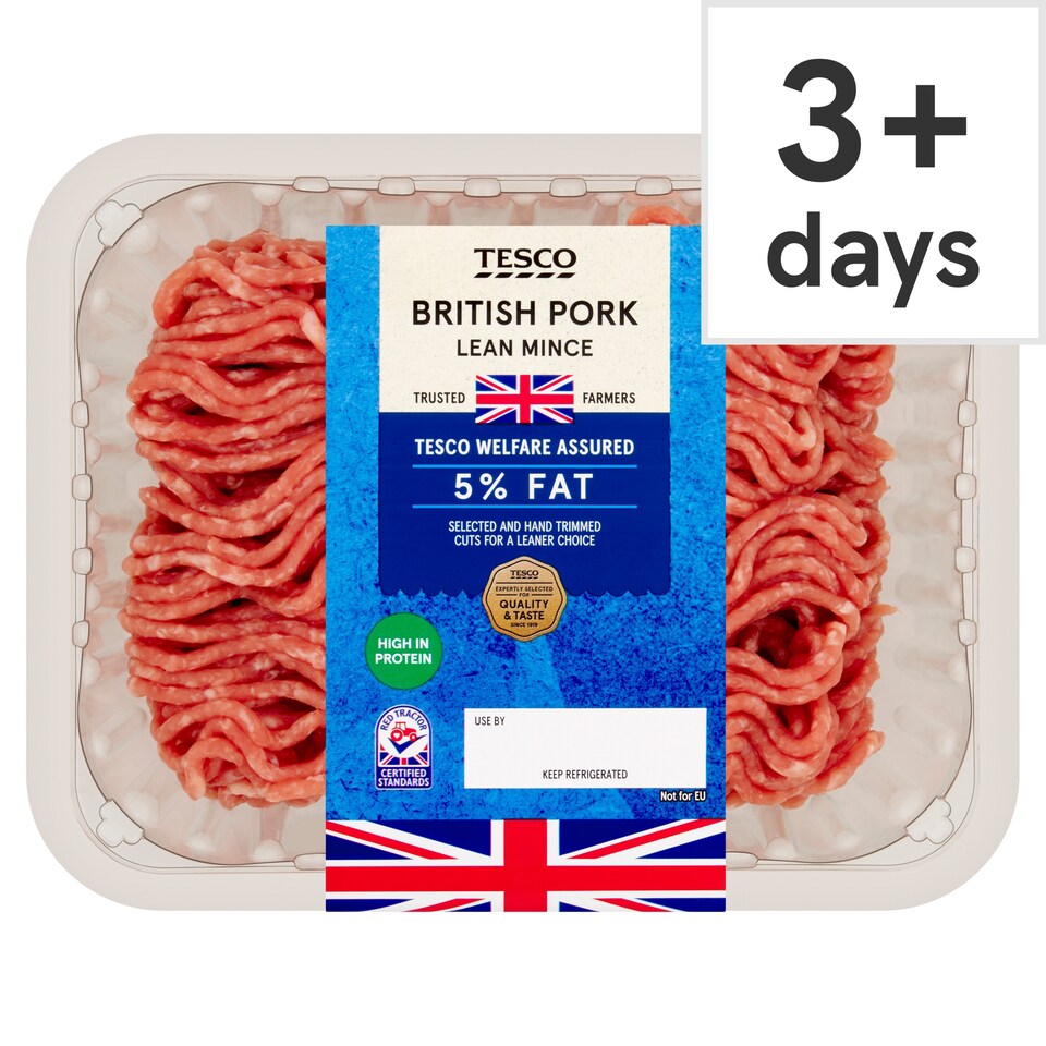 Tesco Lean Pork Mince 5% Fat 500G