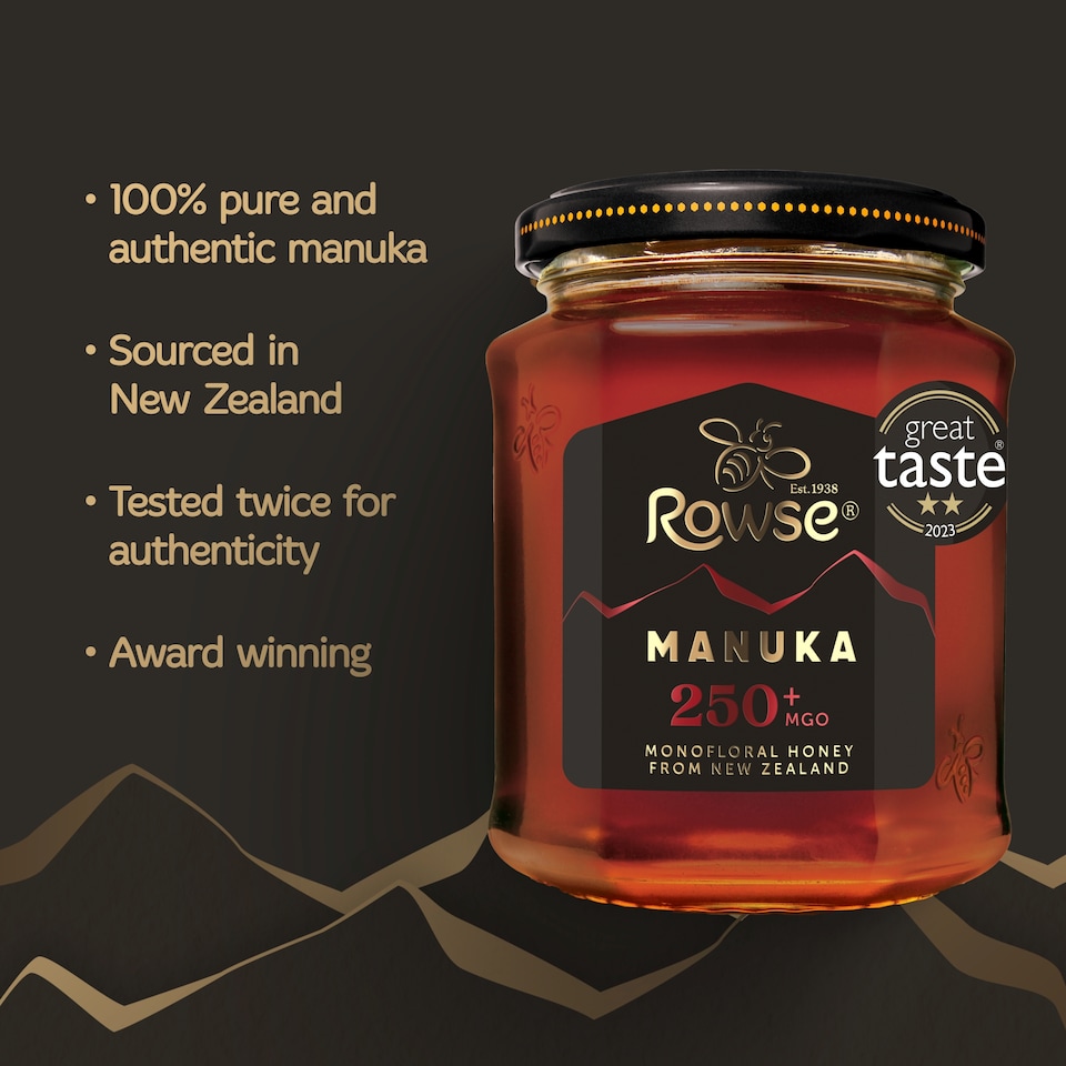 image 1 of Rowse Authentic Manuka New Zealand Honey 250+ Mgo 225G