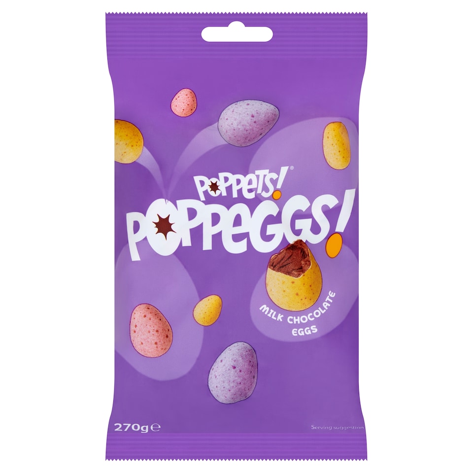 Poppets Poppeggs Milk Chocolate Eggs 270g 