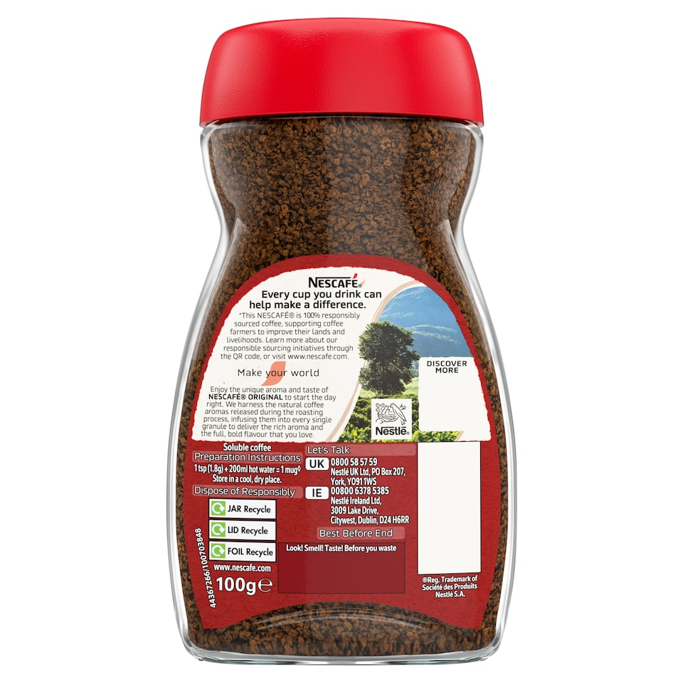 image 1 of Nescafe Original Instant Coffee 100g