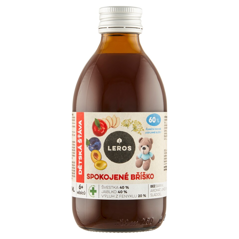 Obrázek 1 pro produkt Leros Dětská šťáva spokojené bříško 250ml