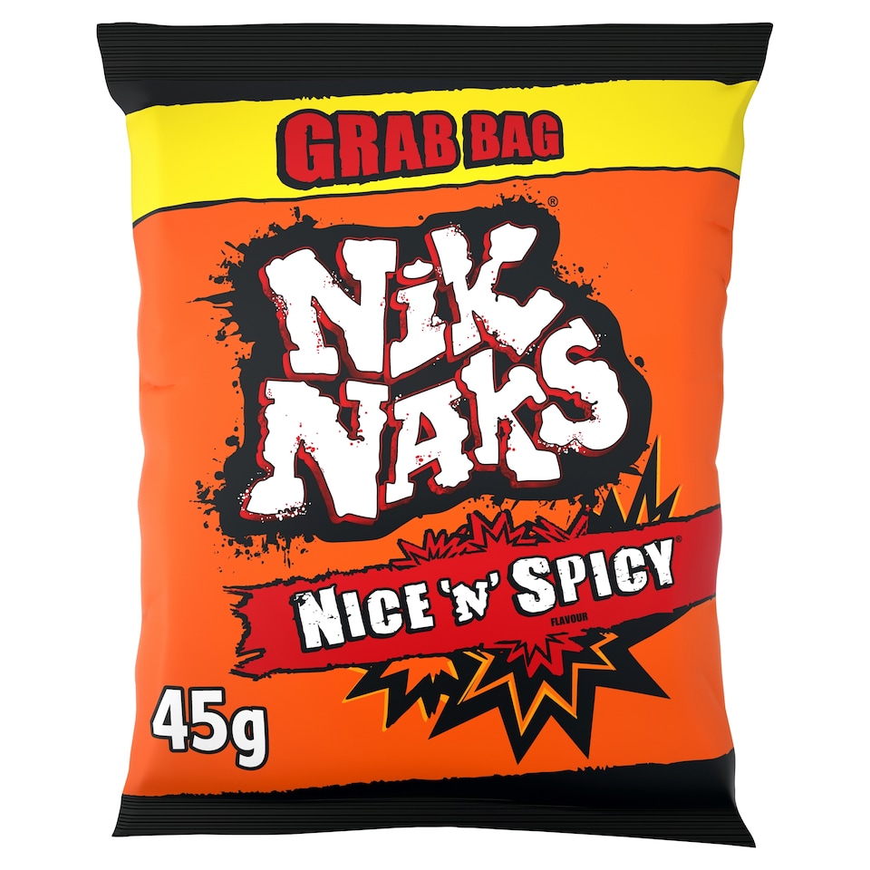 image 1 of Nik Naks Nice 'N' Spicy Grab Bag Crisps 45G