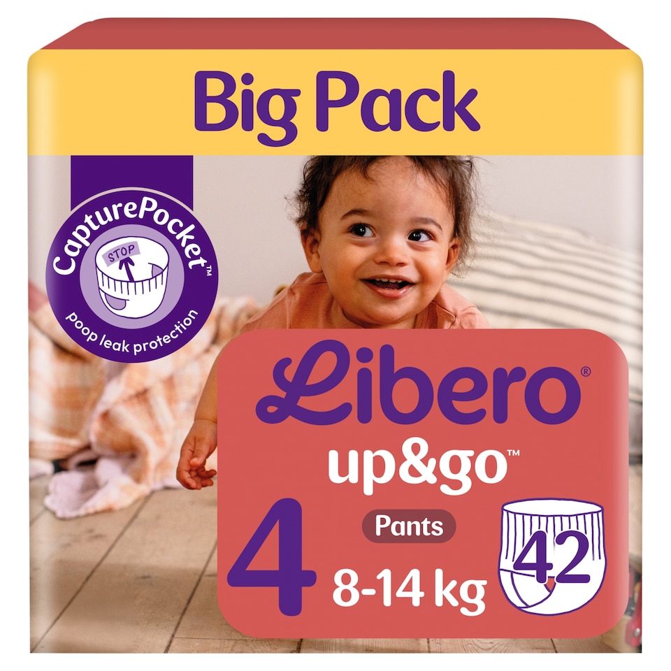Libero Up&Go Big Pack bugyipelenka, méret: 4, 8-14 kg, 42 db  1. kép