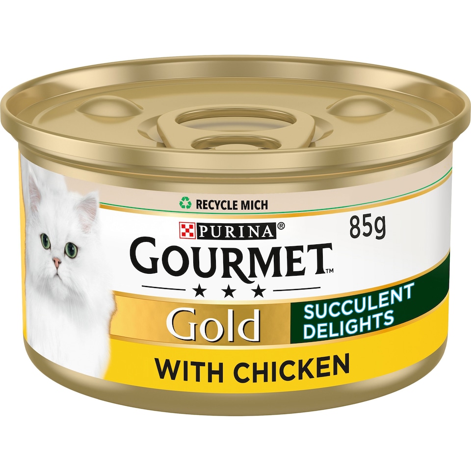 image 1 of Gourmet Gold Succulent Delights Cat Food With Chicken 85G